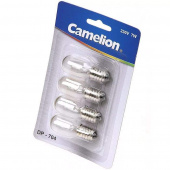 Лампа накал. 7Вт Е14 прозр.для ночников CAMELION DP-704