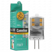 Лампа светодиодная Camelion "капсула" G4 LED 3W 220V 4500К JD (4969)