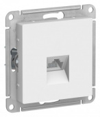 Механизм компьют.розетки 1СП белый "Schneider" RJ-45 ATN000183