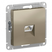 Механизм компьют.розетки 1СП шампань"Schneider" RJ-45 ATN000583