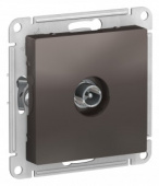 Механизм розетки TV 1СП мокко RG6, 1dB "Schneider" ATN000691