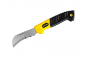 Нож монтерский STAYER Professional SK-C, складной, изогнутое лезвие 45409