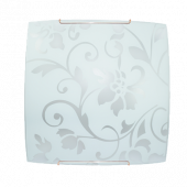 Светильник "Дюна" Эрика 300х300 белый/песк/хром 2х60W E27