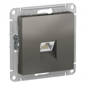 Механизм компьют.розетки 1СП сталь "Schneider" RJ-45 ATN000983
