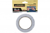 Лента вспен. STAYER "PROFI" 25ммх5м двустор.,белая 12231-25-05