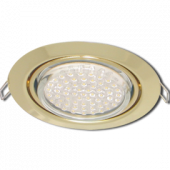 Свет-к встр.потолочн. Ecola GX53 FT9073 220V золото 40х120 п/поворотный (5299)