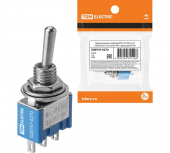 Переключатель-тумблер MTS-102 Micro 1P 250B AC/DC 3A ON-ON c фиксацией TDM