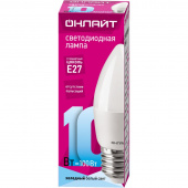 Лампа светодиодная свеча матовая Онлайт 10Вт С37 4000К Е27 OLL-С37-10-230-4.0K-E27 