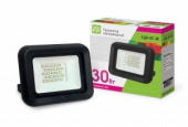 Прожектор светодиод.СДО-07 30W 6500К IP65 черный  IN HOME