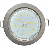 Свет-к встр.потолочн. Ecola GX53 H4 220V сат.-хром 38х106 (5308)