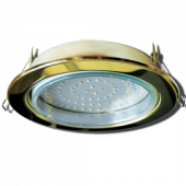 Свет-к встр.потолочн. Ecola GX70 H5 220V золото 53х151 (5170)