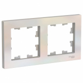 Рамка 2-ая "Schneider" жемчуг ATN000402