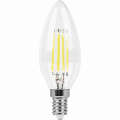 Лампа светодиодная свеча проз. Feron LB-713 11W Е14 6400K C35 филамент