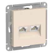 Механизм компьют.розетки 2СП бежевый "Schneider" RJ-45 ATN000285