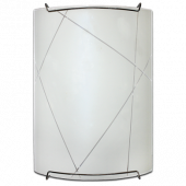 Светильник "Дюна" Контур 290х210 белый/глян/хром 1х60W E27 НББ 20-60 М21