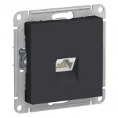Механизм компьют.розетки 1СП карбон "Schneider" RJ-45 ATN001083