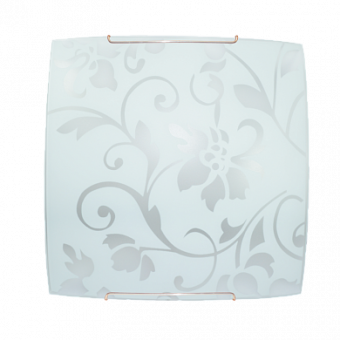 Светильник "Дюна" Эрика 300х300 белый/песк/хром 2х60W E27
