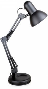 Светильник настольный Camelion КД-313 60Вт Е27 220В 2-колен.на подст.черный 
