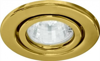 Светильник точечный MR16/R50 плоскоповор. золото FT9222 (1504)