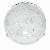 Светильник "Дюна" Перо d250 белый/глянец/хром 1х60W E27