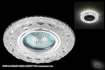 Свет-к встр.51609-9.0-001MN MR 16+LED 3W WH (4014)