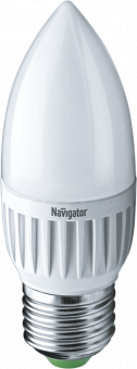 Лампа светодиодная свеча Navigator 5 Вт Е27 хол.бел.840