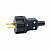 Вилка с з/к   черная прямая В16-010 Горс-350