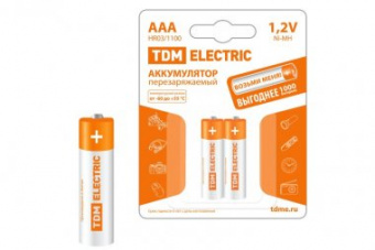 Аккумулятор ААА-1100 mAh Ni-MH BP-2 TDM