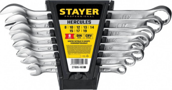 Набор гаечных ключей комб. 8шт. 8-19мм, STAYER HERCULES 27085-Н8(z01)