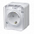 Евророзетка 1ОП белая с з/ш IP54 Schneider ATN540145