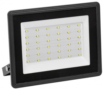 Прожектор светодиод. 50W 6500K IP65 черный ИЭК