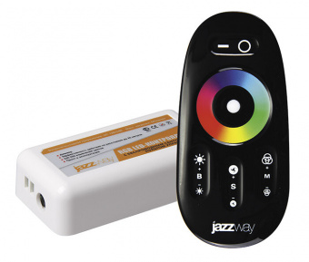 Контроллер с пультом дистан. управ., сенсорный RGB PRC-4000RF BL(черный)12/24V JAZZWAY