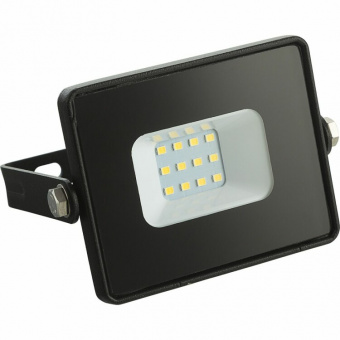 Прожектор светодиод. 10W 6400K IP65 Feron LL-918  черный с матовым стеклом