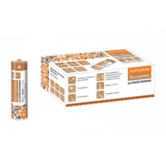 Элемент питания  LR03 Zinc Carbon 1.5V SH-4 Народный TDM (160)