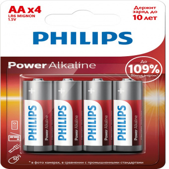 Элемент питания Philips LR6 BL4 (7545)