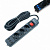 Сетевой фильтр 3х3м с USB 16А черный ArkGiacl