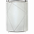 Светильник "Дюна" Контур 290х210 белый/глян/хром 1х60W E27 НББ 20-60 М21