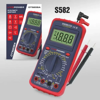 Мультиметр цифровой DT 9208A  LivePower