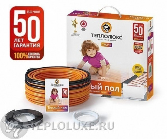 Кабель нагревательный "Теплолюкс" Tropix ТЛБЭ 13м/190Вт (1-1,2кв.м)